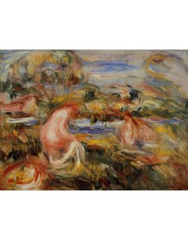 Two Bathers In A Landscape by Pierre-Auguste Renoir