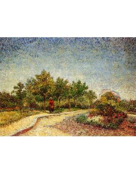 Lane In Voyer D Argenson Park At Asnieres 1887 by Vincent van Gogh