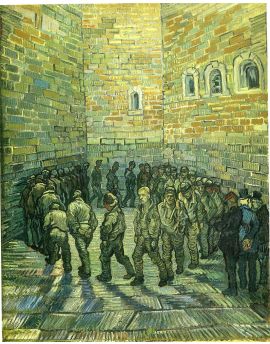 Prisoners Exercising Prisoners Round 1890 by Vincent van Gogh