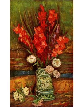 Still Life   Vase With Red Gladiolas by Vincent van Gogh