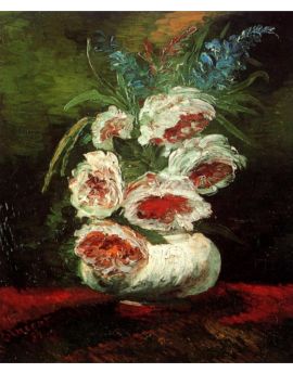 Vase With Peonies by Vincent van Gogh