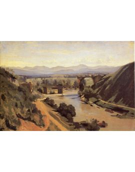 The Augustan Bridge At Narni 1826 by Camille Corot