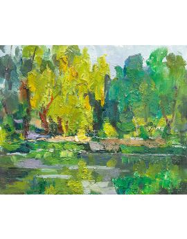 The Pond Scenery By Ma Jie