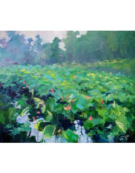 Summer Lotus Pond By Ma Jie