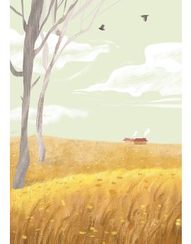 Autumn Fields By Cha Xiaocha