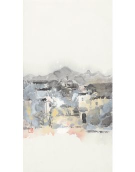 Mountain Village By Peng Yuzong