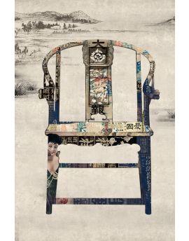 Old-Fashioned Wooden Armchair By Shen Zhiyong