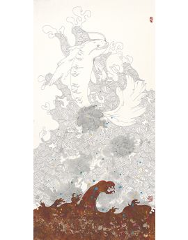Fish Jumping Out Of Sea By Shi Qing
