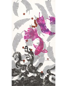 Pink Koi By Shi Qing