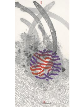 Ball Of Purple And Red Lines By Shi Qing