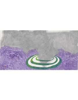 Purple Volcano Eruption By Shi Qing