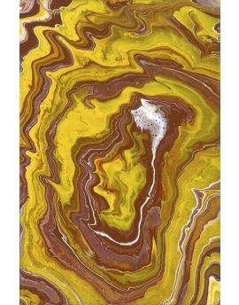 Yellow And Brown Fluid By Su Zhou