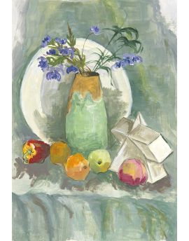 Vase,Fruits And Plate By Sun Linhui