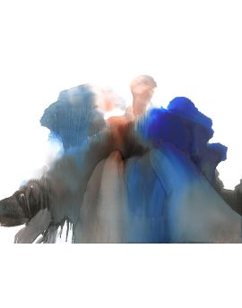 Blue And Pink Smokes By Wang Junsen
