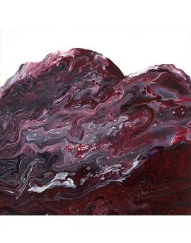 Dark Red Rocks By Wang Junsen