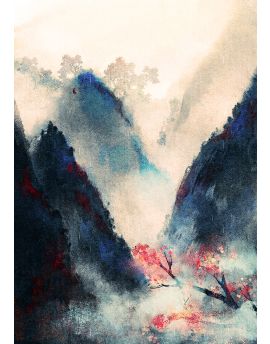 Beautiful Scenery Of Mountain Valley By Xi Mu