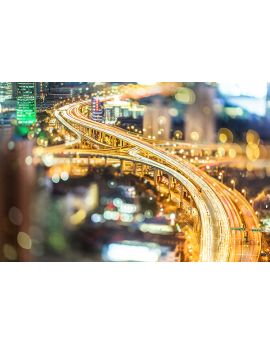 Night View Of Urban Viaduct By Chen Ming