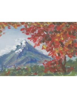 Distant View Of Autumn Mountain By Zhu Dayao
