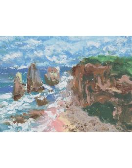 Seaside Cliffs By Zhu Dayao
