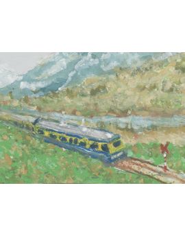 A Moving Train By Zhu Dayao