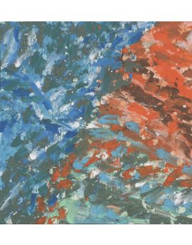 Deep Blue And Red Sea By Zhu Dayao