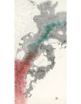 Red And Green River By David Chan