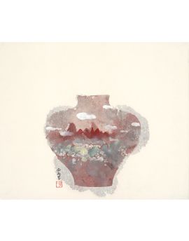Vase With Landscape Design By De Yi