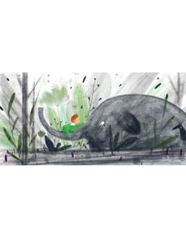 Elephant With A Naughty Boy By Dong Zao