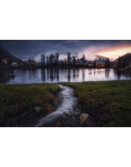Natural Beauty Of Lake And Mountains By Du Wuchao