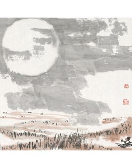 Drinking Alone To The Moon By Hu Chaoxiang