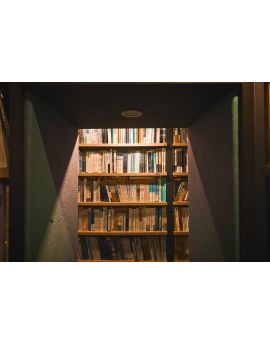 Bookcase Under The Light By Huang Yiwei