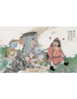 Zhong Kui Marrying Off His Sister By Li Xiangfeng