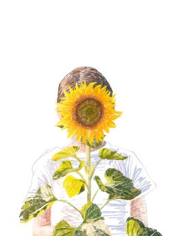Sunflower Girl By Luo Wanlin