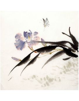 Flowers And A Butterfly 1