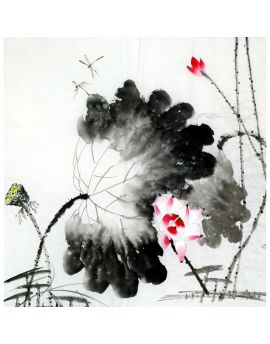 Chinese Ink Painting Of Lotus 7