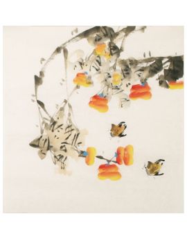 Abstract Flowers And Birds 1