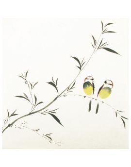 Two Birds Landing On The Branch 6