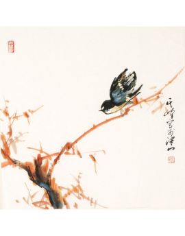A Bird Landing On The Branch 15