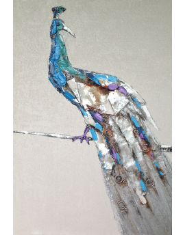 Blue And Purple Peacock