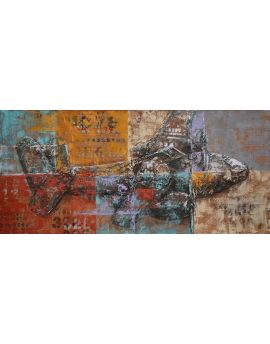 Embossed Retro Aircraft