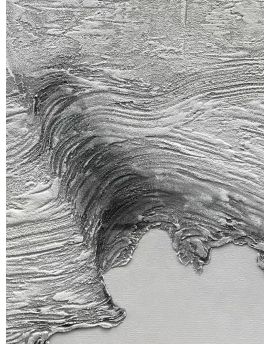 Grey Thick Texture Art 1