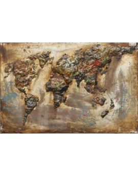 3D Rustic World Map Ⅰ
