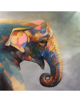 Colorful Elephant Head