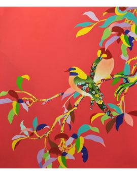 Birds On Colorful-Leaves Tree Ⅳ