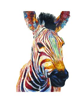 Rainbow-Striped Zebra