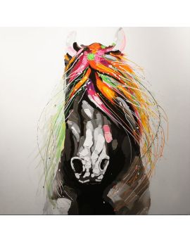 Horse With Colorful Manes