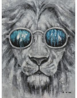 Lion With Blue Glasses
