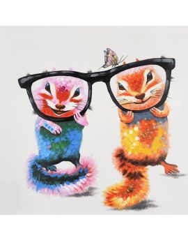Two Chipmunks With Glasses