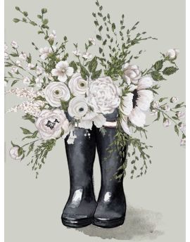 Flowers In Boots