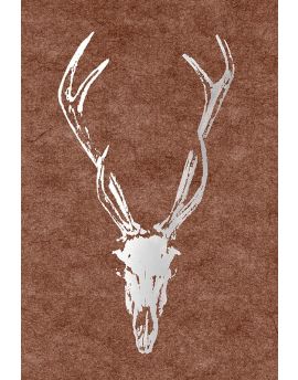 Antelope Head In Brown Background